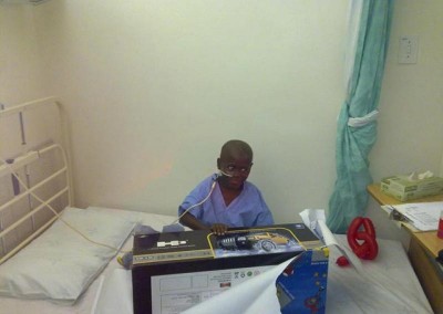 We presented a sick child with a remote controlled car
