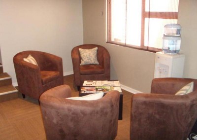 The new waiting area